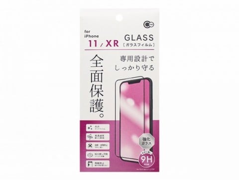 iPhone11/XR用全面保護ガラスフィルム