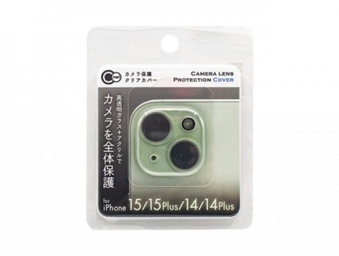 iPhone15/15Plus/14/14Plus用 カメラ保護クリアカバー